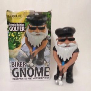 Biker Gnome Special Edition Golfer Fine Line Brand New In Box